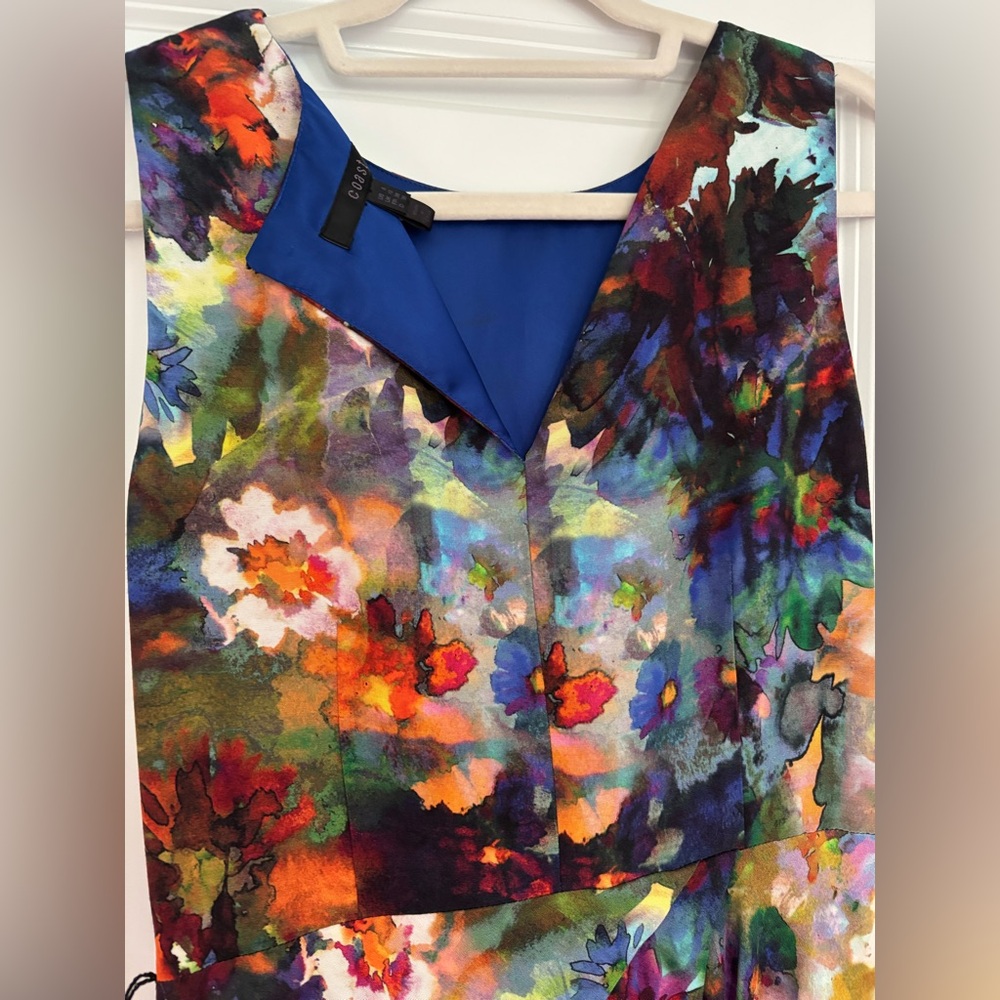 Coast Floral Multicolor Sleeveless Dress